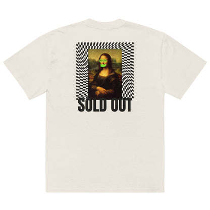 T-shirt oversized SOLD OUT beige streetwear premium ConcreteAura - vista posteriore
