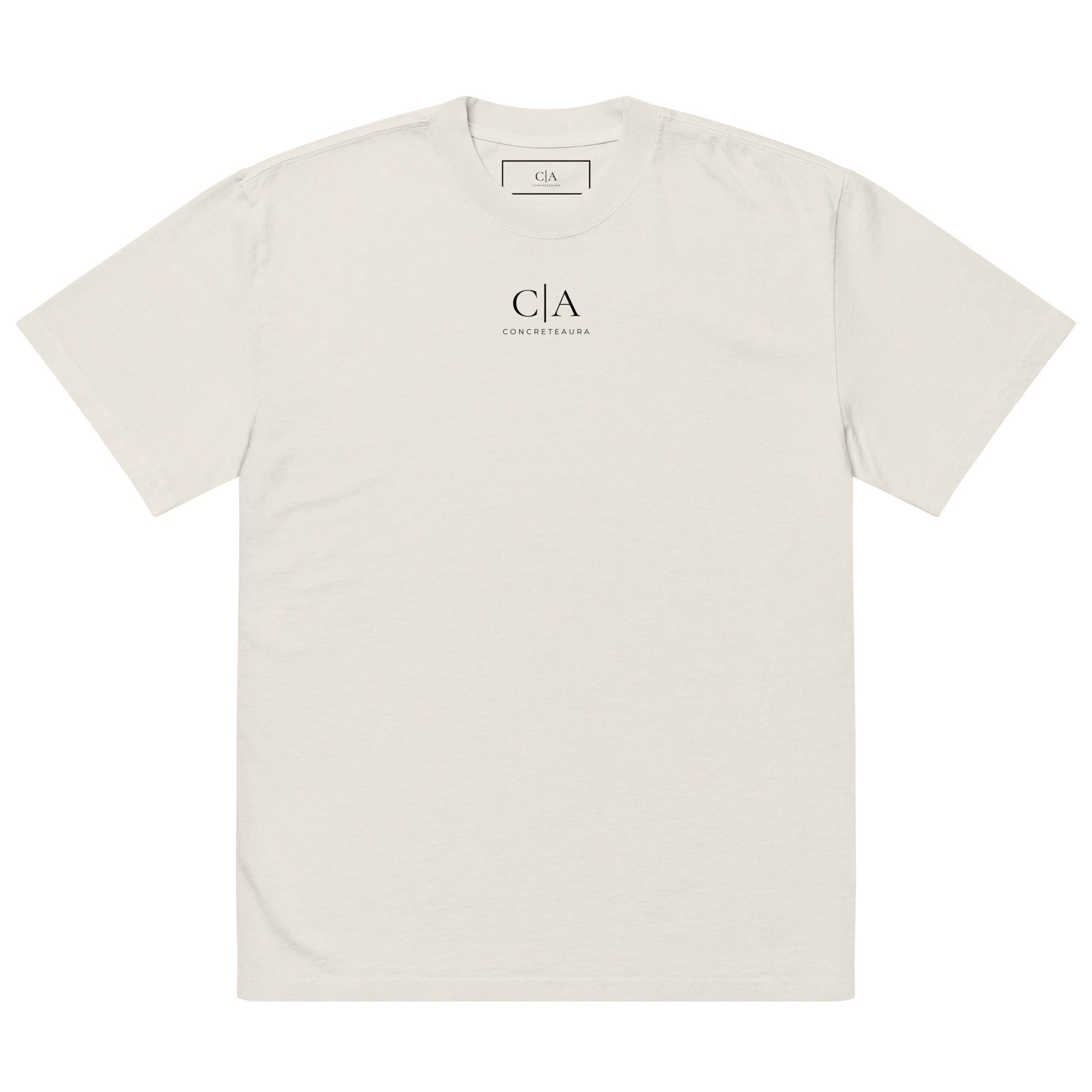 T-shirt oversized SOLD OUT beige streetwear premium ConcreteAura - vista frontale
